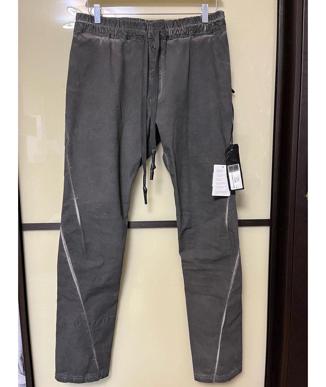 11 BY BORIS BIDJAN SABERI Серые вискозные повседневные брюки, фото 5