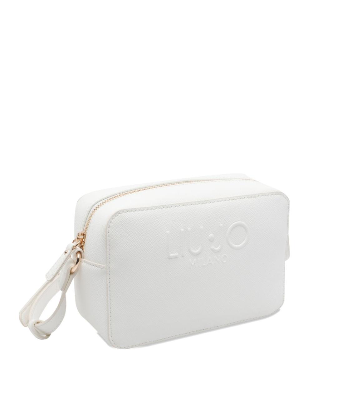 LIU JO Белая сумка через плечо из искусственной кожи, фото 4