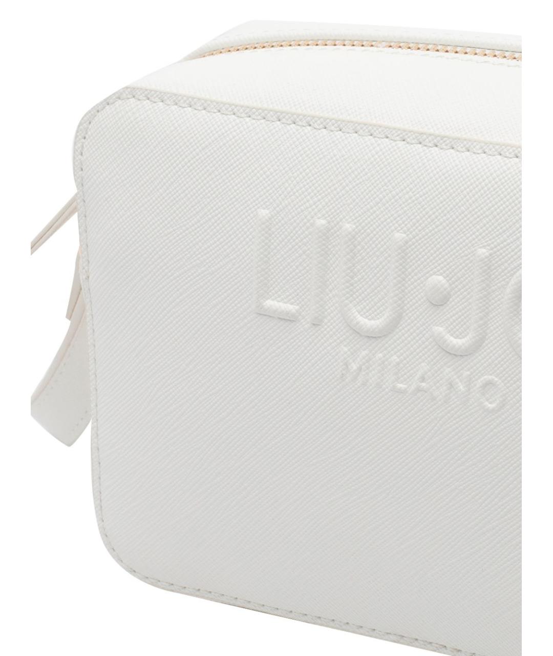 LIU JO Белая сумка через плечо из искусственной кожи, фото 2