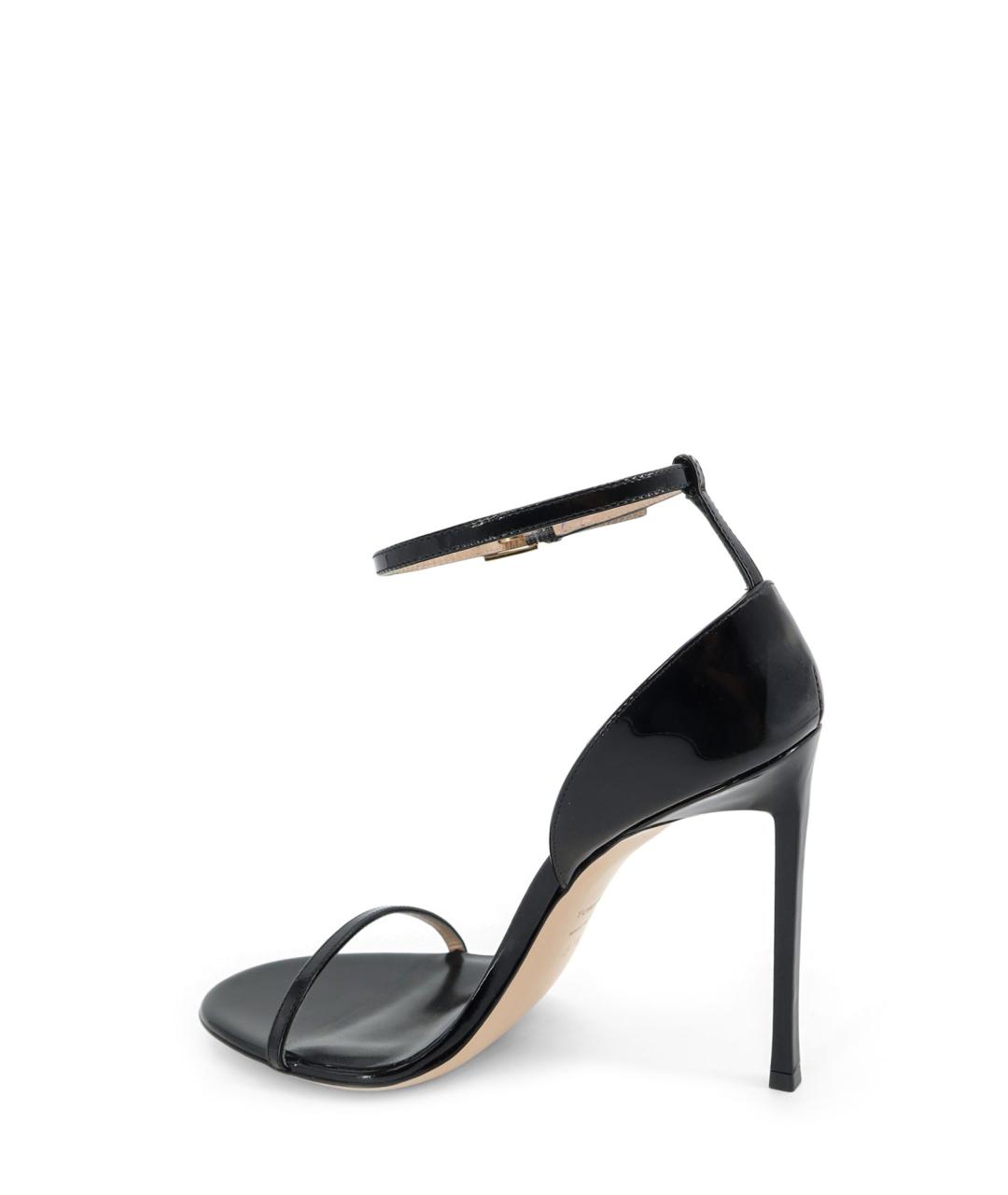 TOM FORD Черные босоножки из лакированной кожи, фото 3