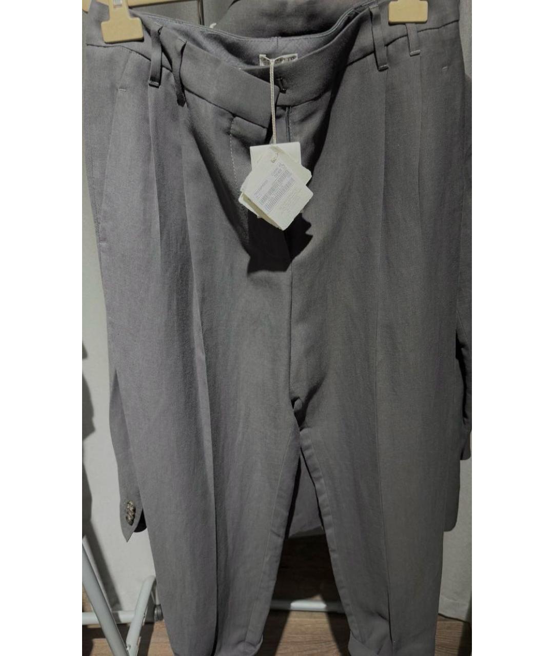 BRUNELLO CUCINELLI Льняной костюм с брюками, фото 2