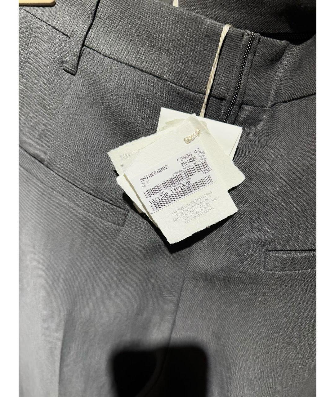 BRUNELLO CUCINELLI Льняной костюм с брюками, фото 7