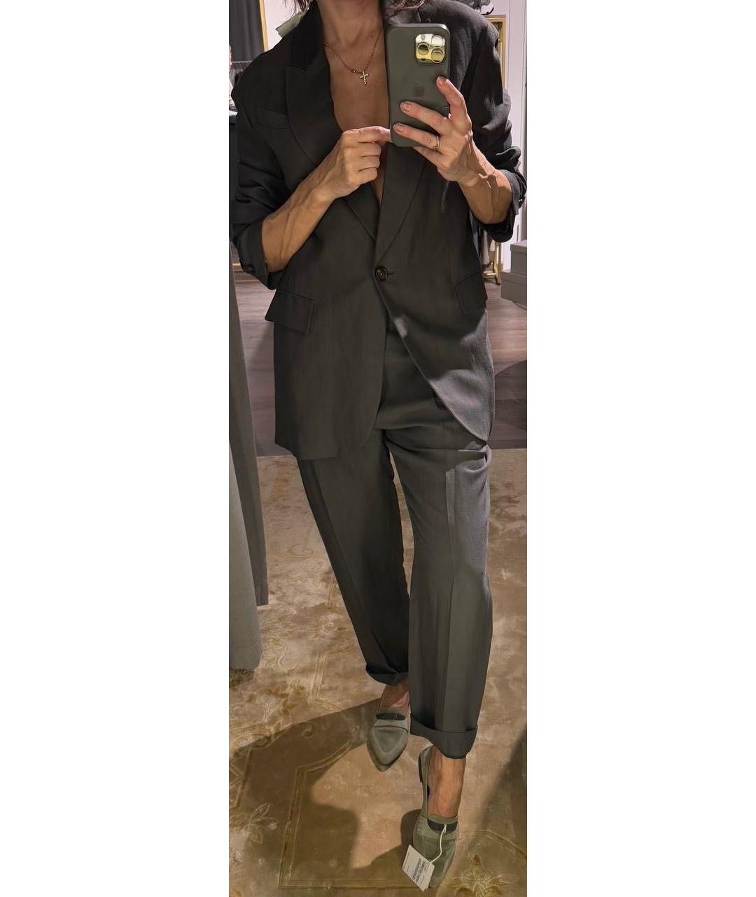 BRUNELLO CUCINELLI Льняной костюм с брюками, фото 3