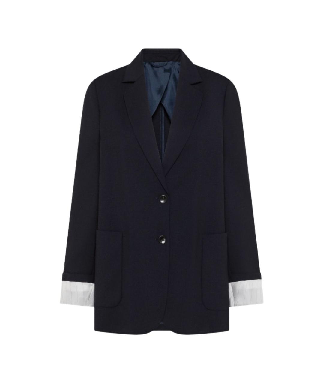 SEVENTY Синий шерстяной жакет/пиджак, фото 1