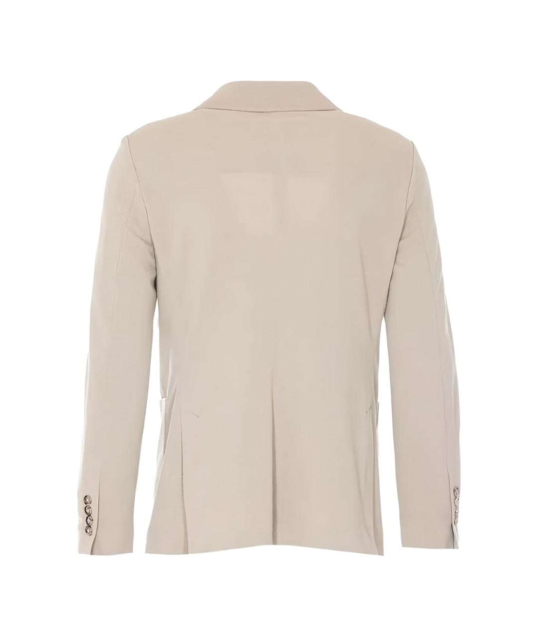 CIRCOLO 1901 Бежевый хлопковый пиджак, фото 3