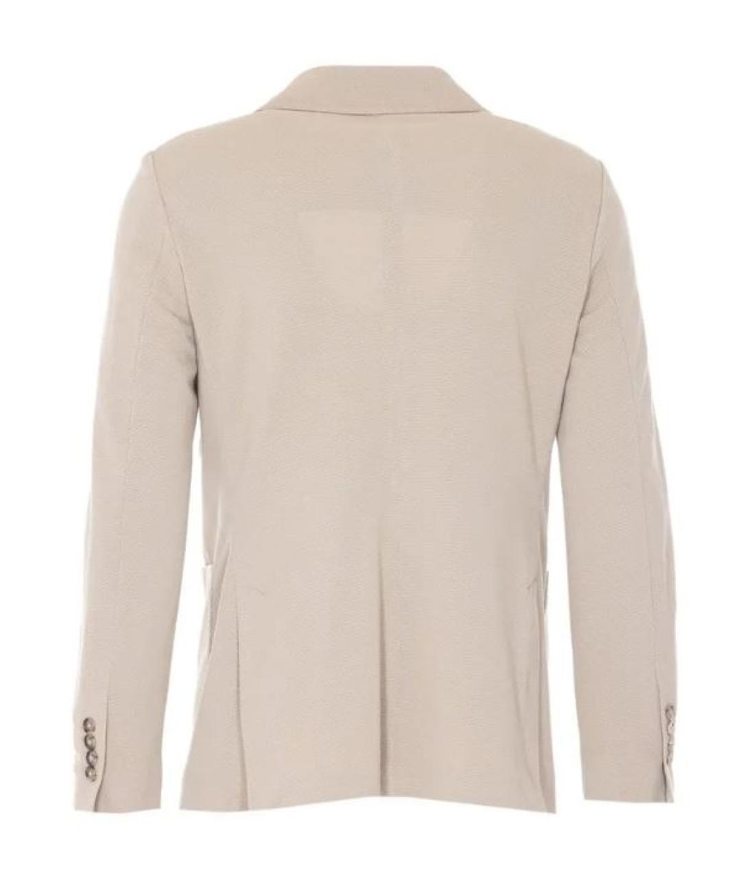 CIRCOLO 1901 Бежевый хлопковый пиджак, фото 2