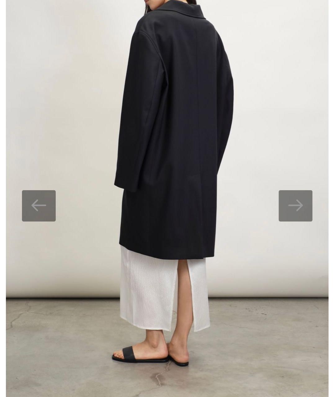 PERVERT Черное шерстяное пальто, фото 7