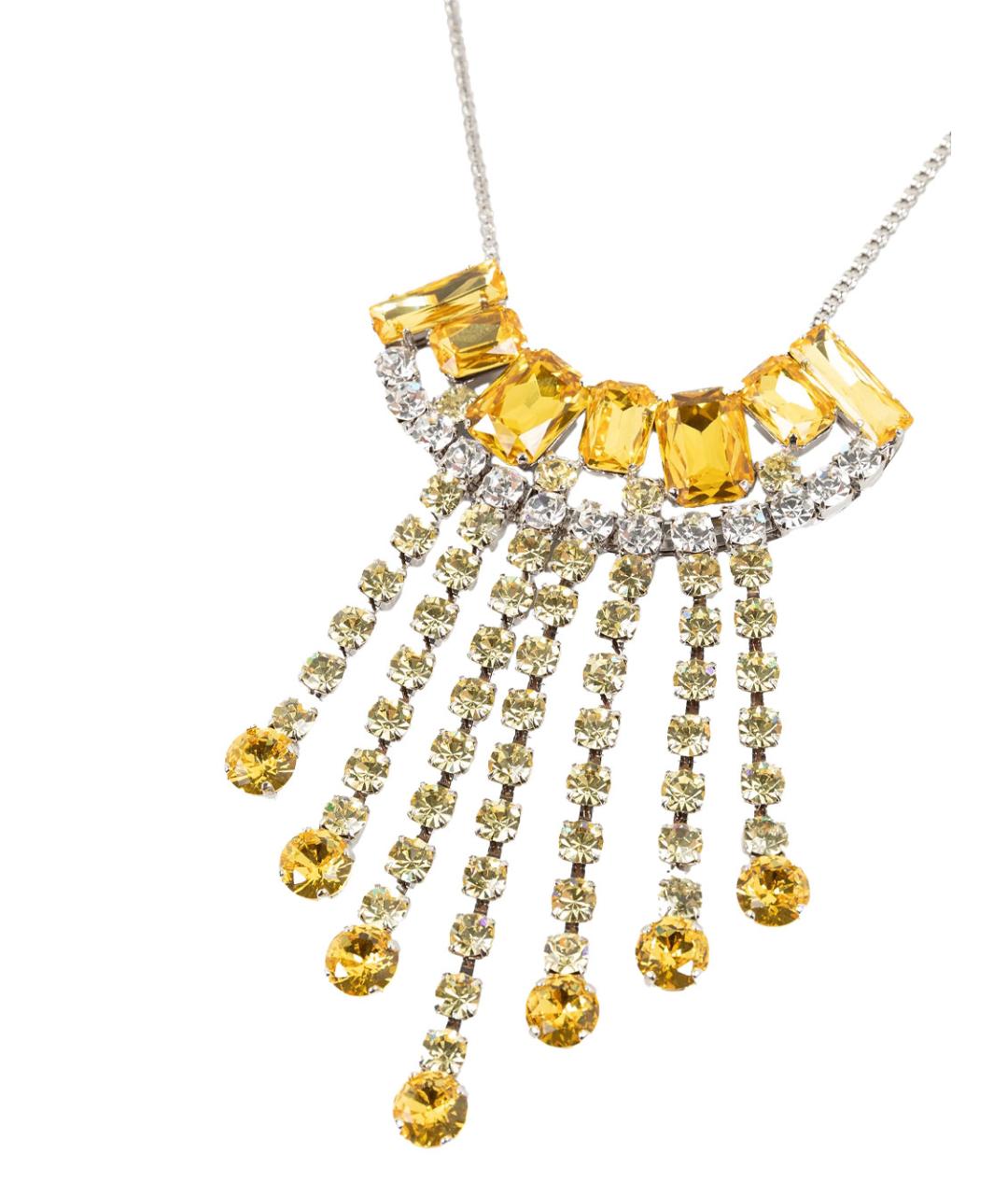 DRIES VAN NOTEN Золотое металлическое колье, фото 3