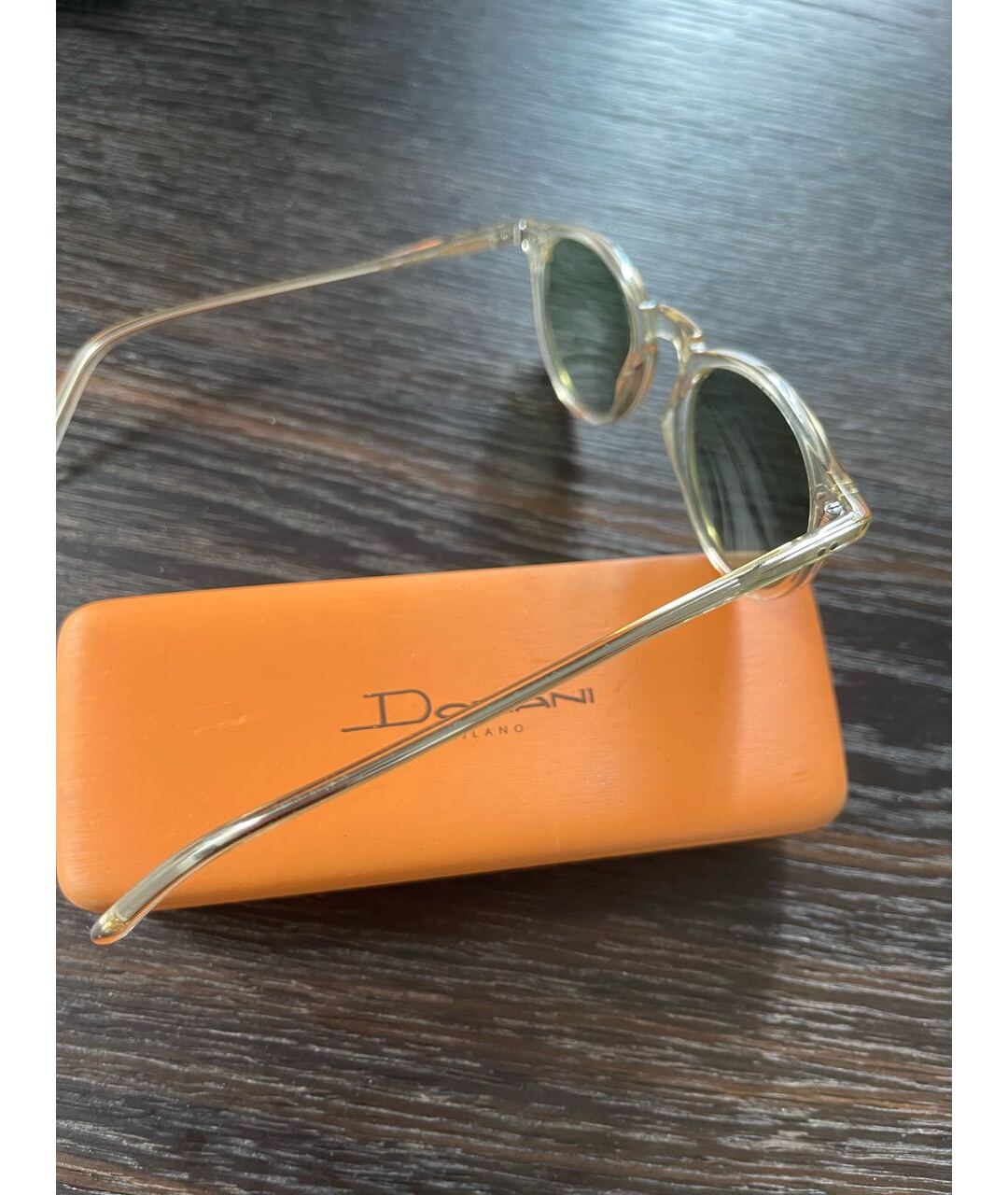 DORIANI CASHMERE Белые пластиковые солнцезащитные очки, фото 4