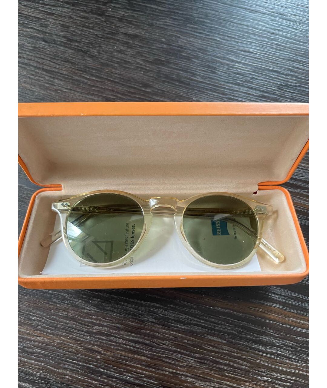 DORIANI CASHMERE Белые пластиковые солнцезащитные очки, фото 5