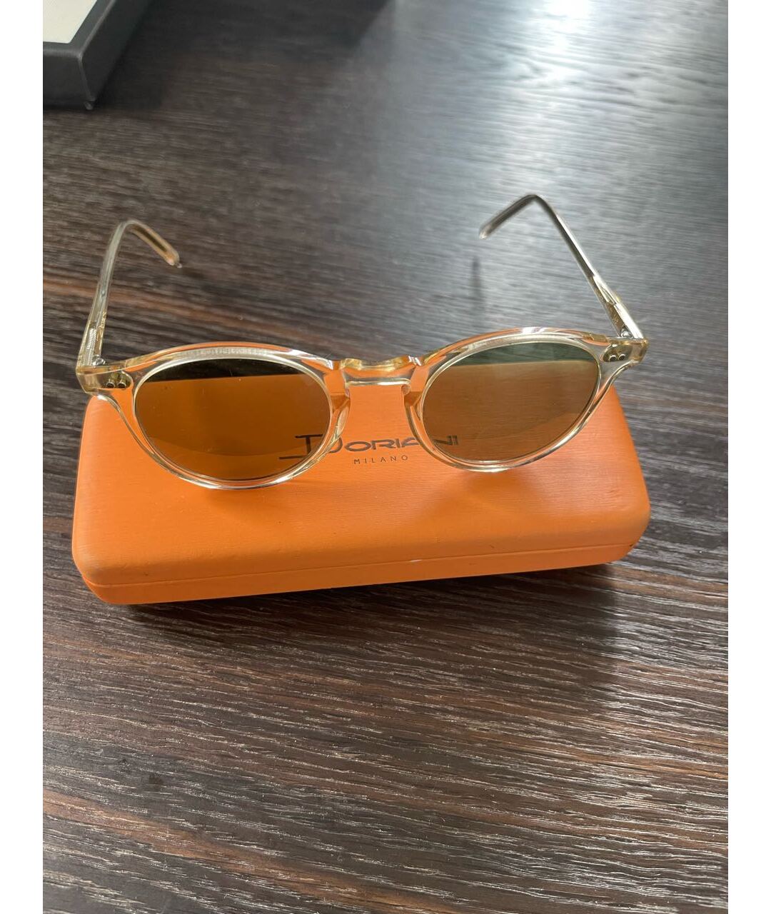DORIANI CASHMERE Белые пластиковые солнцезащитные очки, фото 3