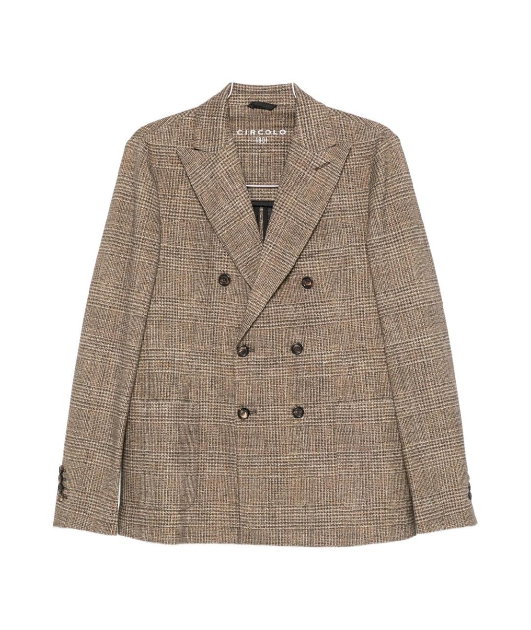 CIRCOLO 1901 Коричневый пиджак, фото 1