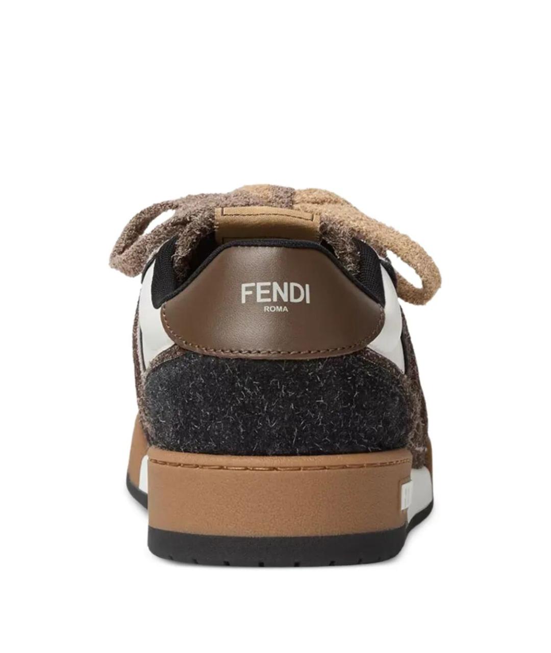 FENDI Мульти текстильные низкие кроссовки / кеды, фото 4