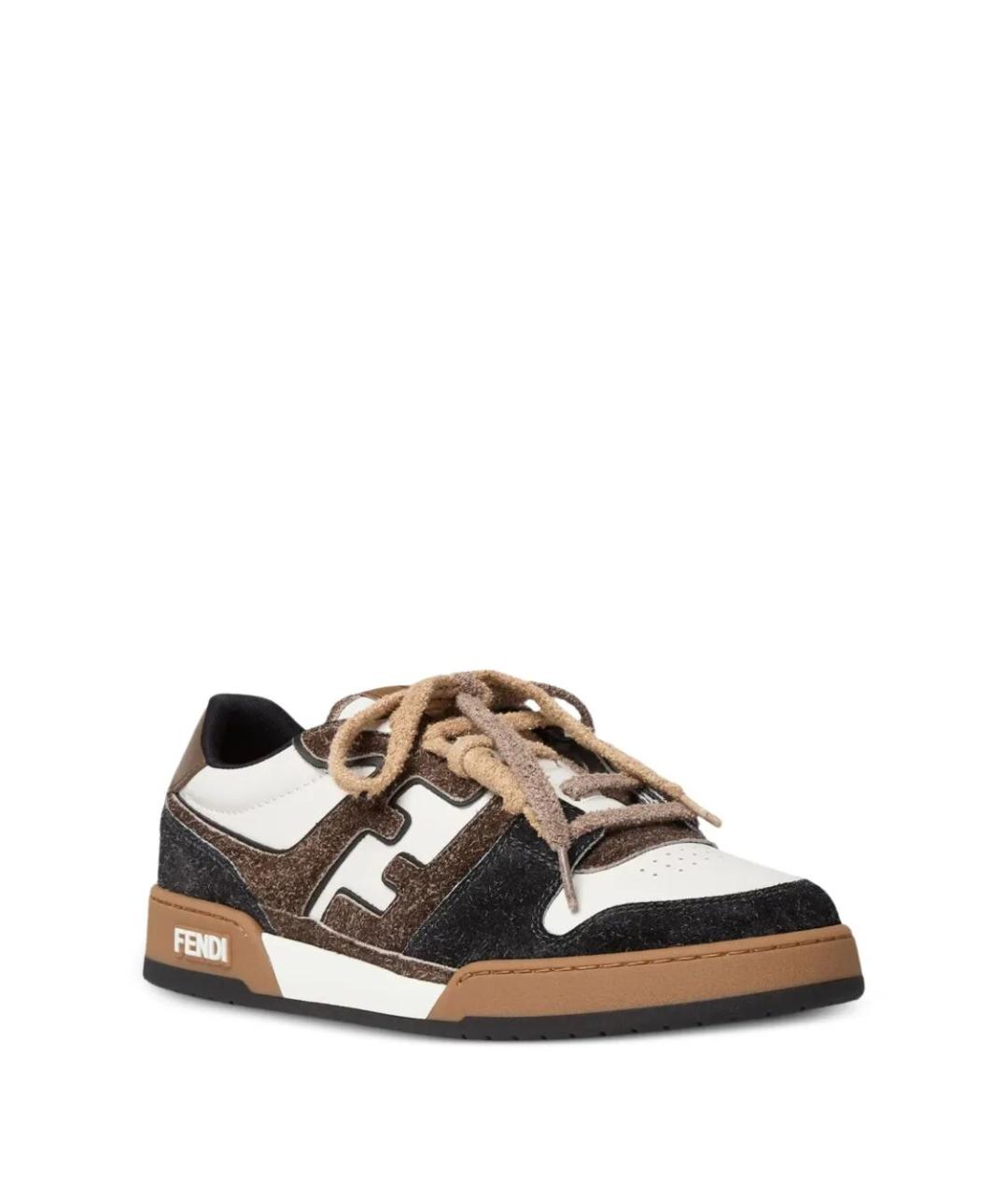 FENDI Мульти текстильные низкие кроссовки / кеды, фото 2