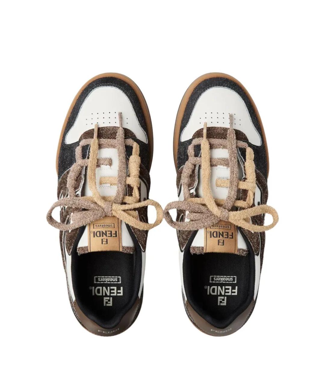 FENDI Мульти текстильные низкие кроссовки / кеды, фото 3
