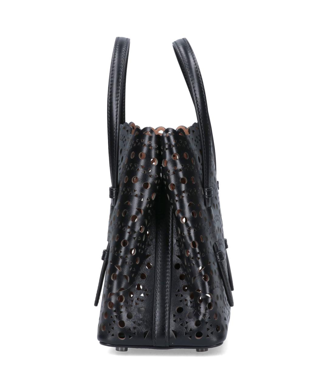 ALAIA Черная кожаная сумка тоут, фото 5