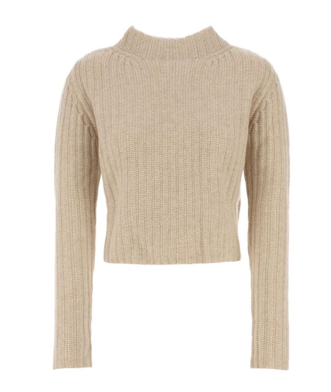 MAX MARA Бежевый шерстяной джемпер / свитер, фото 1