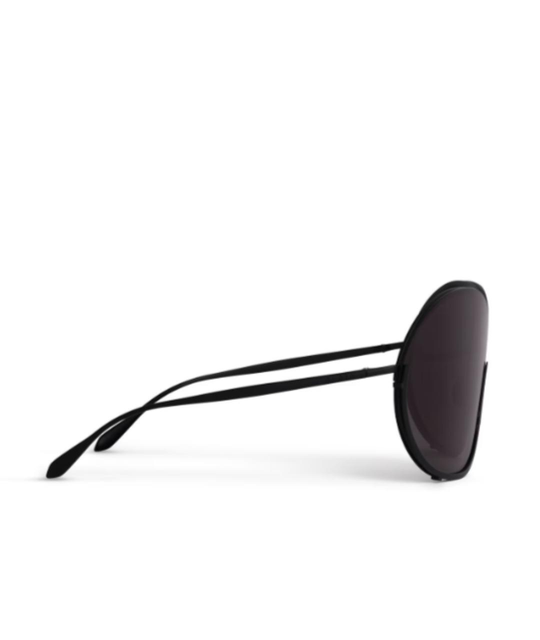 ALAIA Черные металлические солнцезащитные очки, фото 2