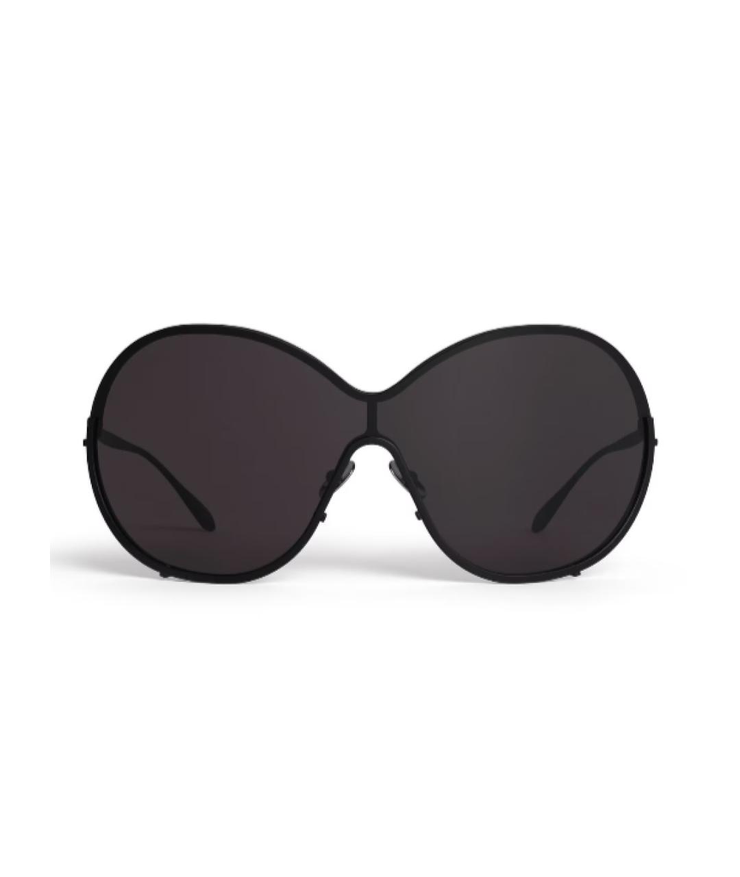 ALAIA Черные металлические солнцезащитные очки, фото 1