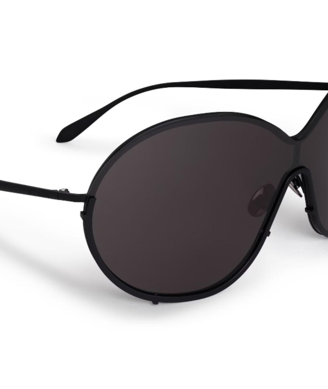 ALAIA Черные металлические солнцезащитные очки, фото 3