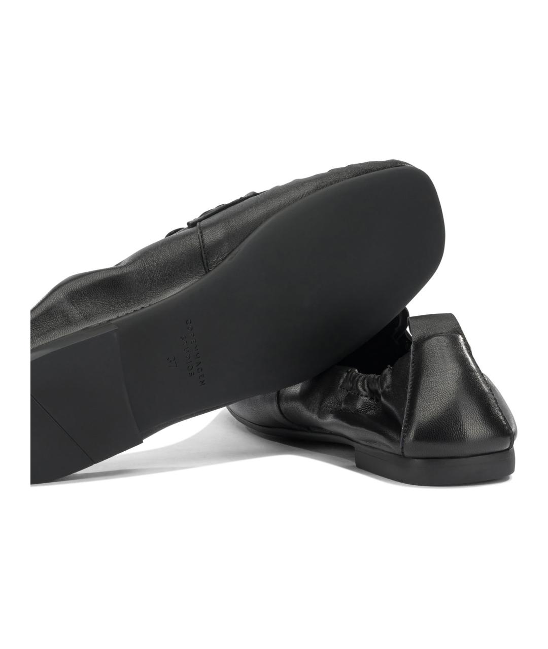 COPENHAGEN Черные кожаные лоферы, фото 5
