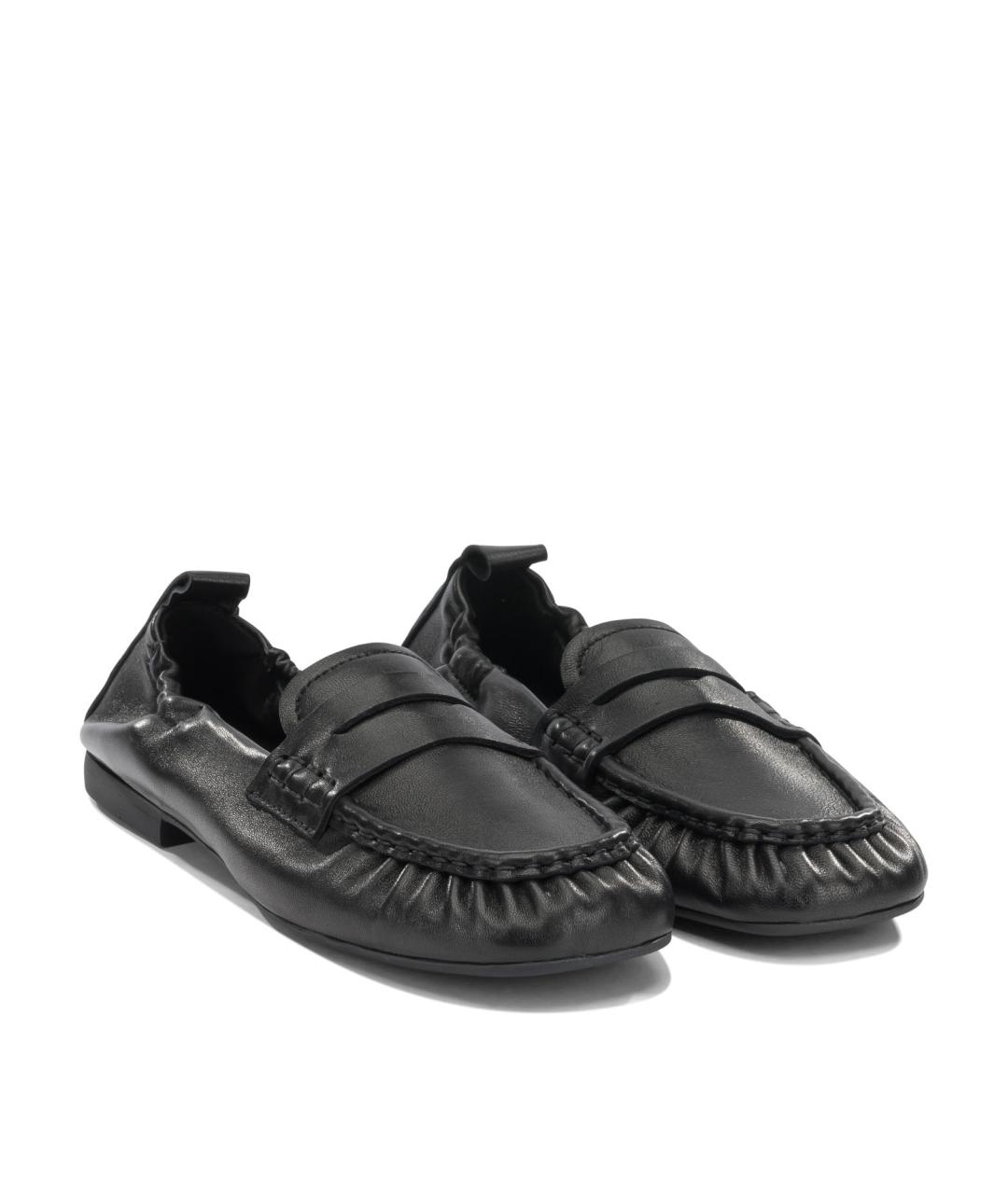 COPENHAGEN Черные кожаные лоферы, фото 2