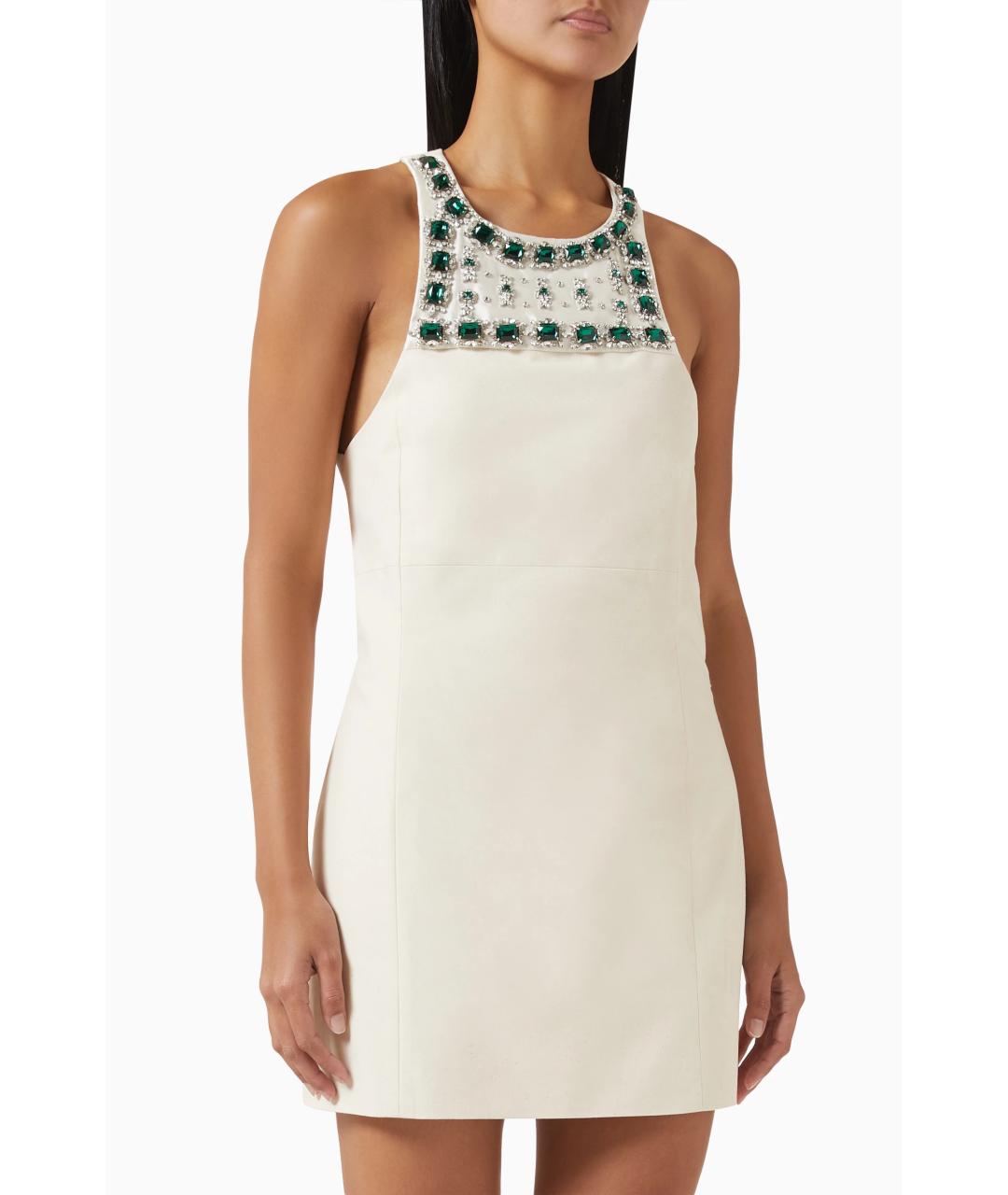 MIU MIU Белое хлопковое повседневное платье, фото 3