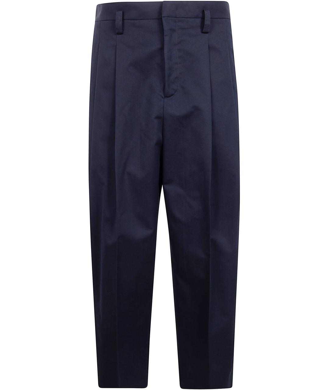 JIL SANDER Черные хлопковые повседневные брюки, фото 1