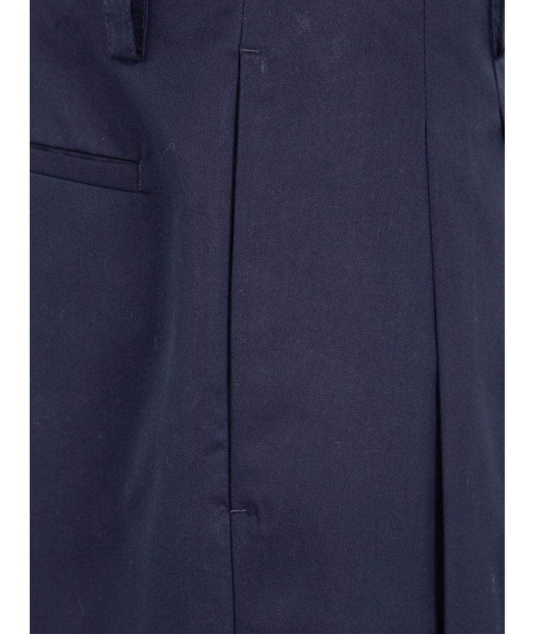 JIL SANDER Черные хлопковые повседневные брюки, фото 3