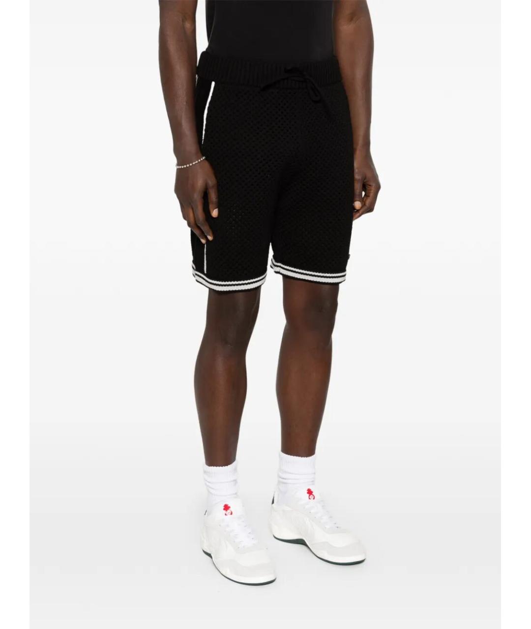 CASABLANCA Черные полиэстеровые шорты, фото 5