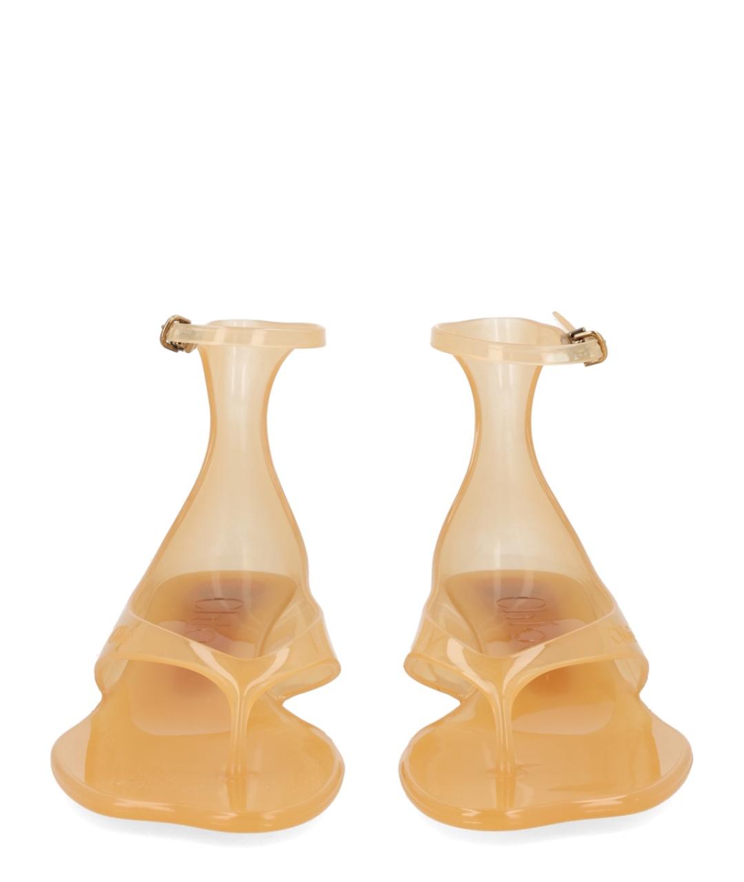 CHLOE Бежевые сандалии, фото 3