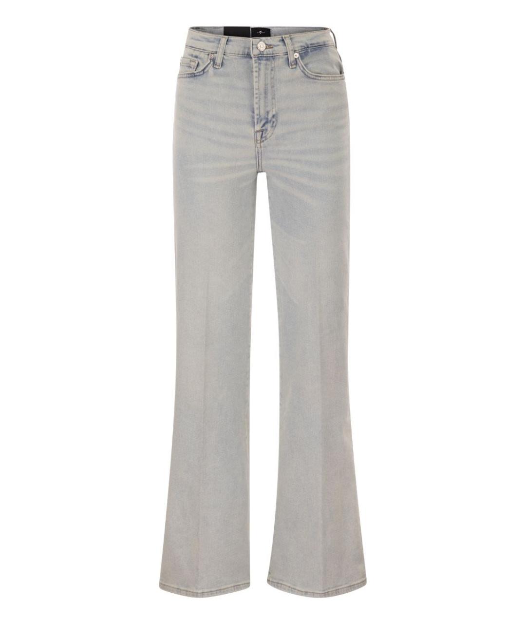7 FOR ALL MANKIND Хлопковые прямые джинсы, фото 1