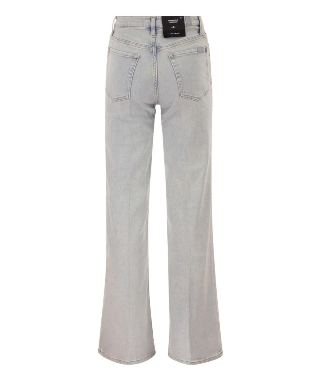 7 FOR ALL MANKIND Хлопковые прямые джинсы, фото 2