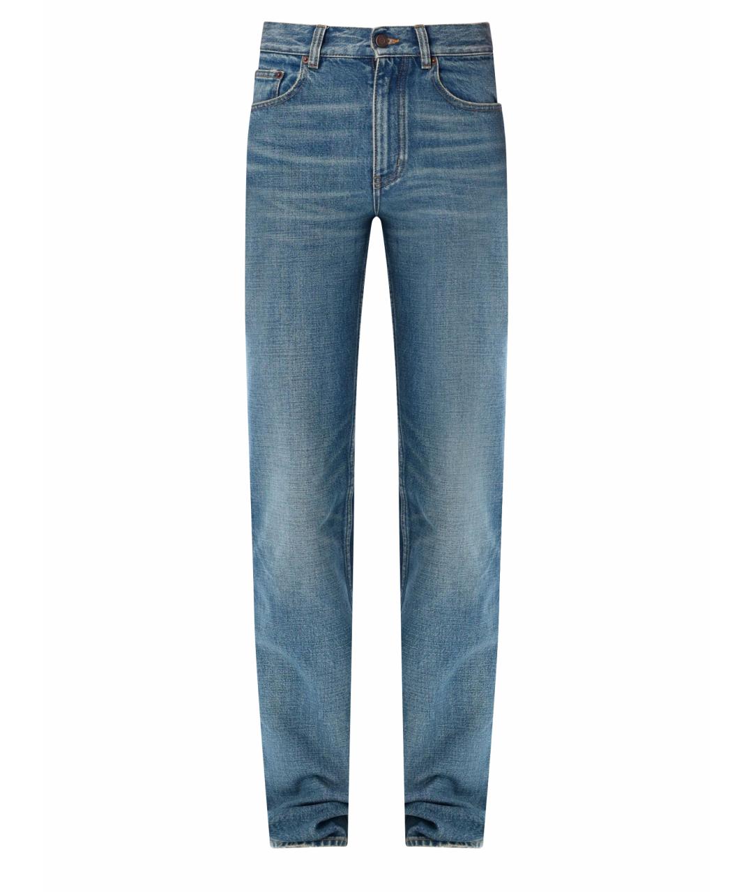 CHLOE Синие хлопковые прямые джинсы, фото 1