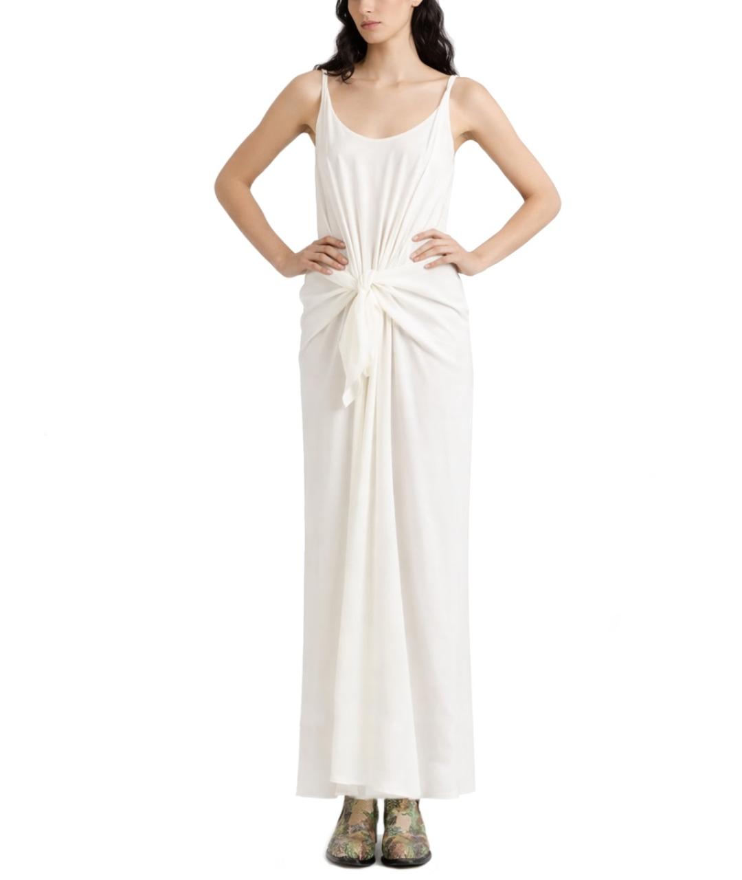 J.W.ANDERSON Белое шелковое повседневное платье, фото 2