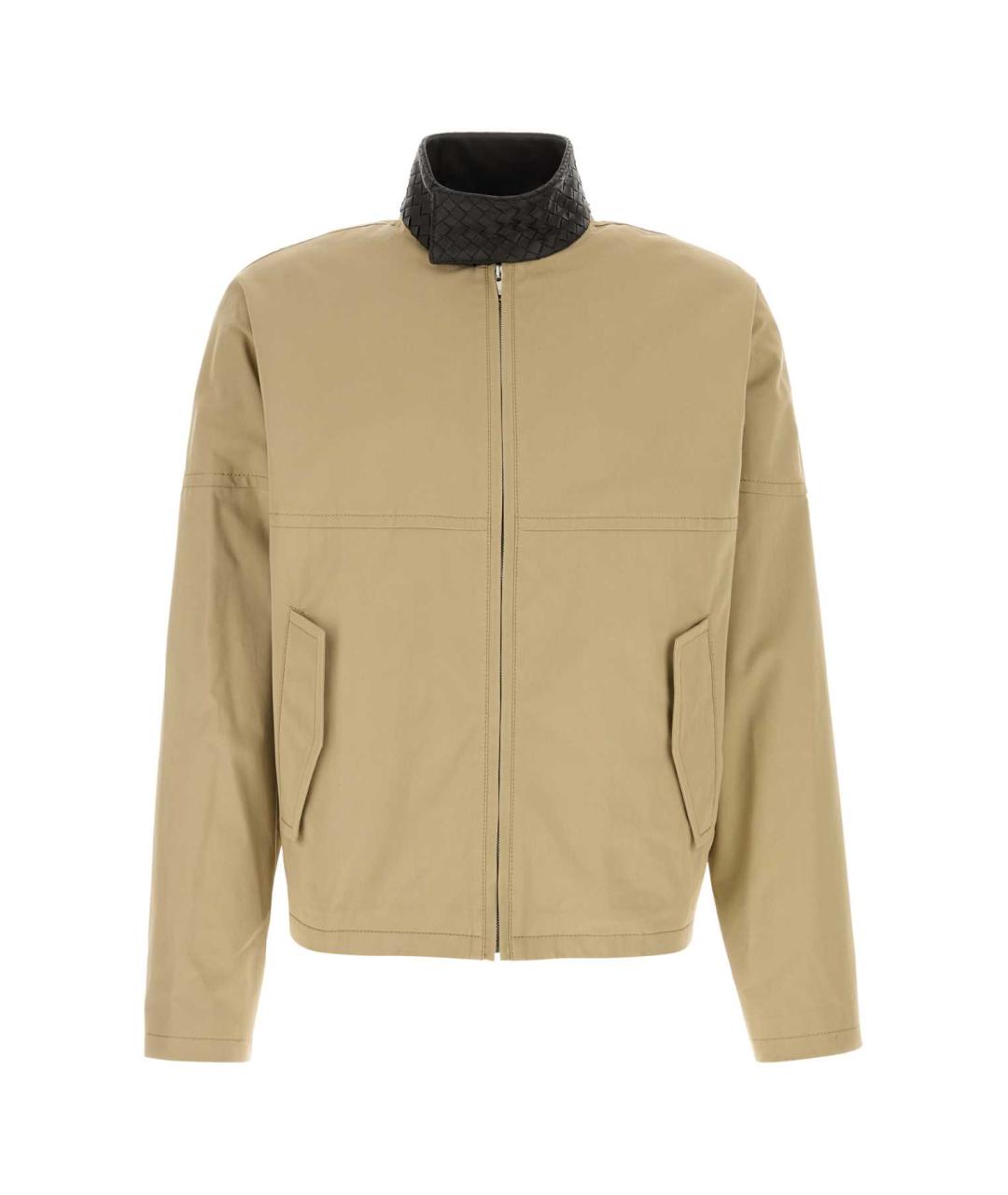 BOTTEGA VENETA Бежевая хлопковая куртка, фото 1