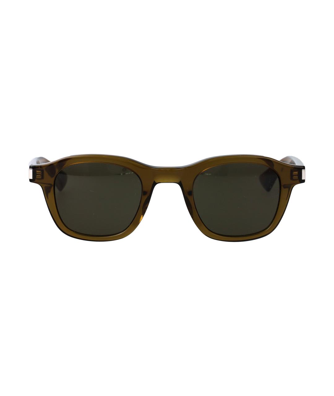 SAINT LAURENT Коричневые солнцезащитные очки, фото 1