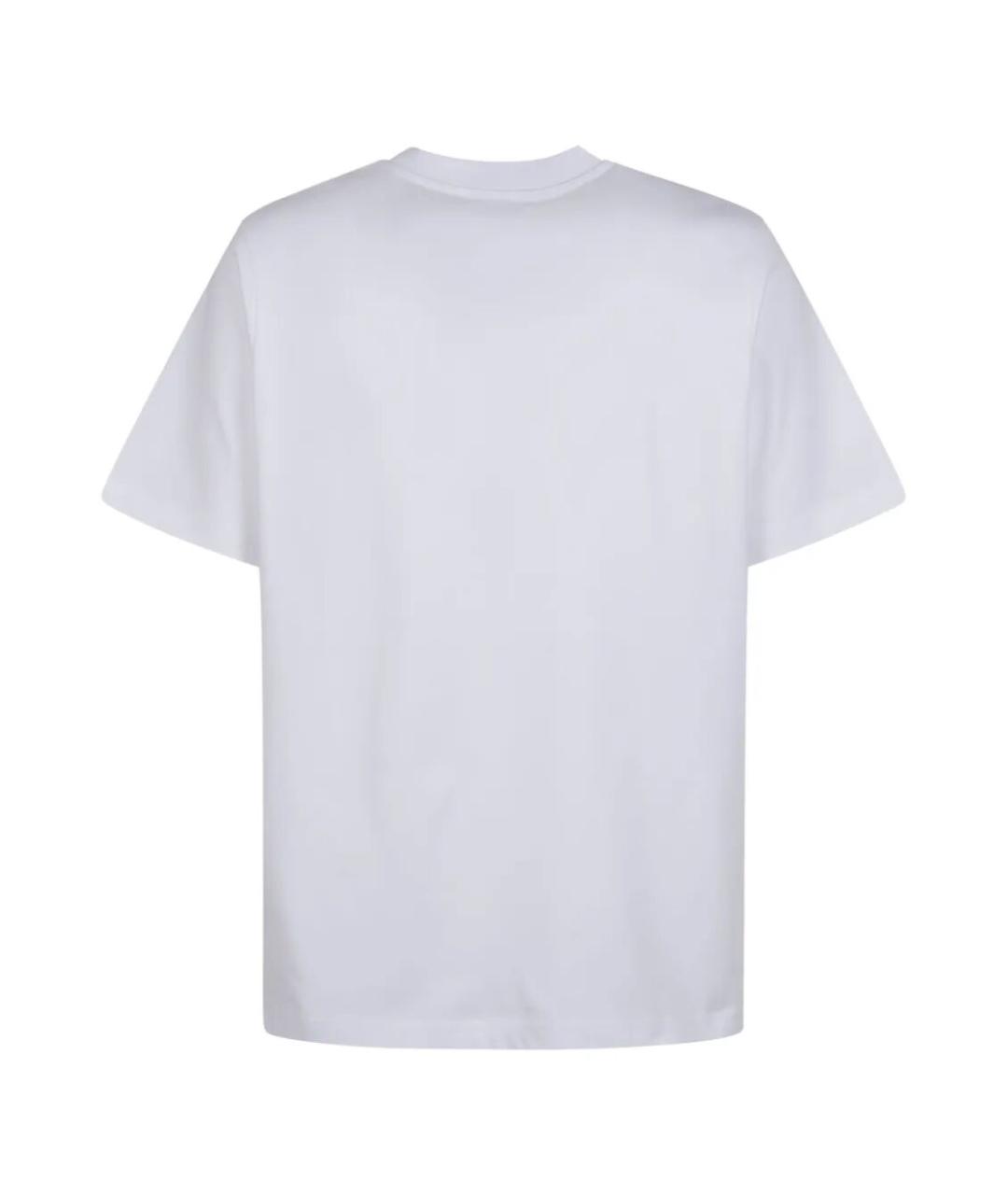 CASABLANCA Белая хлопковая футболка, фото 3