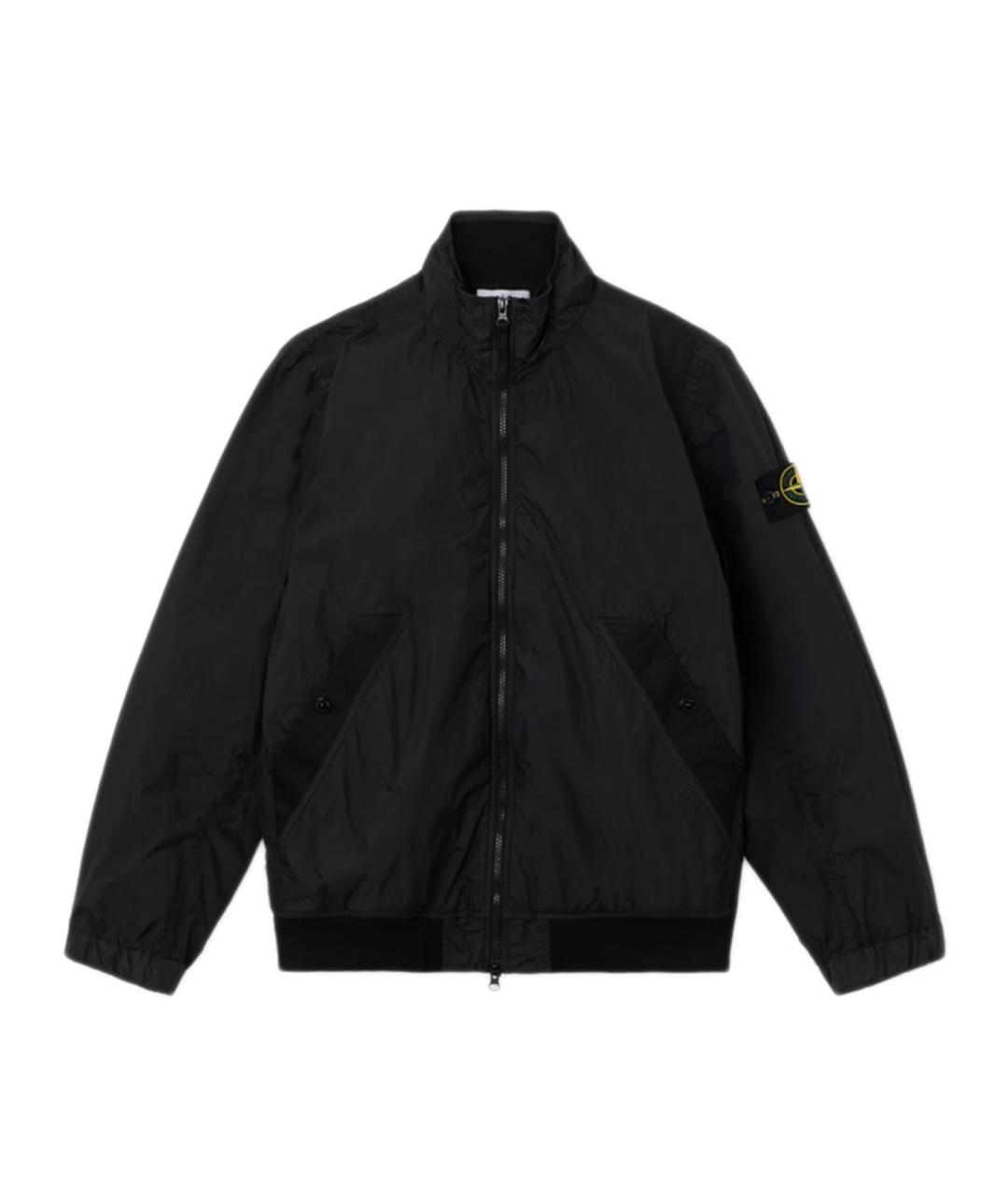 STONE ISLAND Черная полиамидовая куртка, фото 1