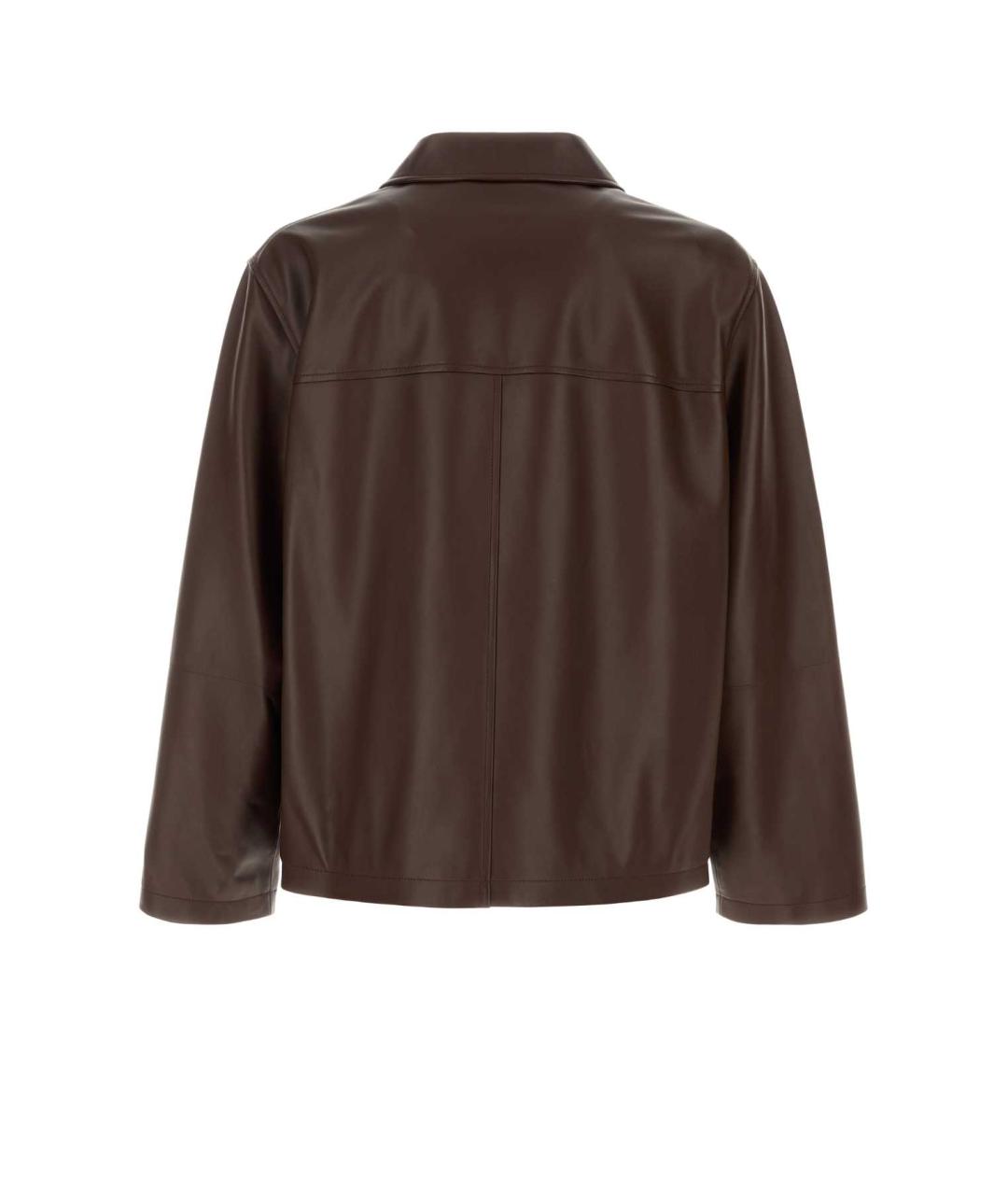 LOEWE Коричневая кожаная куртка, фото 2