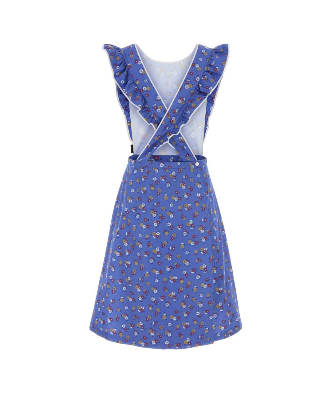 MIU MIU Мульти полиэстеровое повседневное платье, фото 2