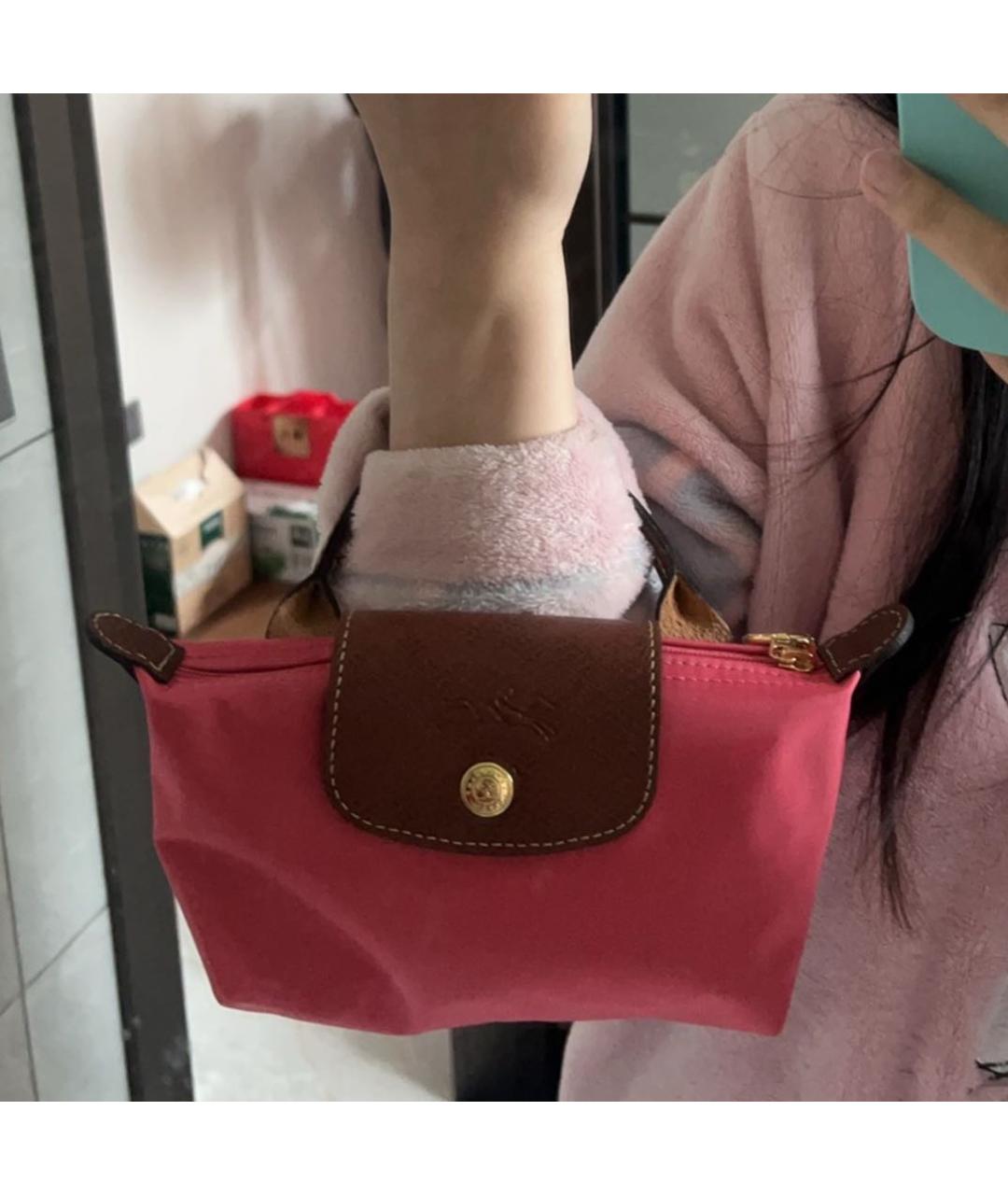 LONGCHAMP Красная сумка с короткими ручками, фото 6