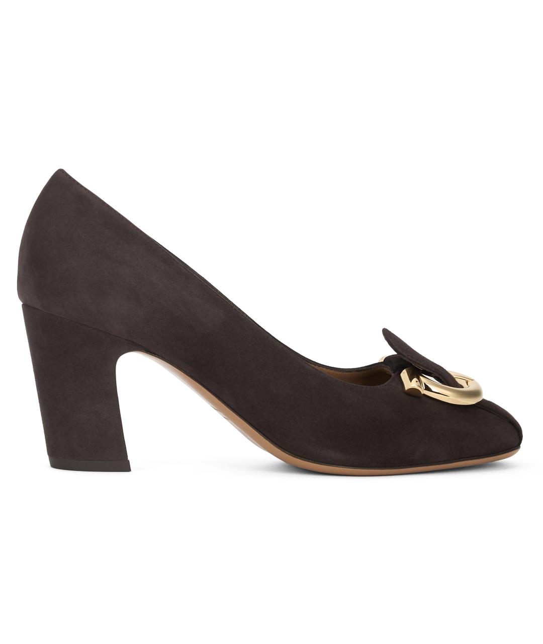 FERRAGAMO Коричневые кожаные туфли, фото 2