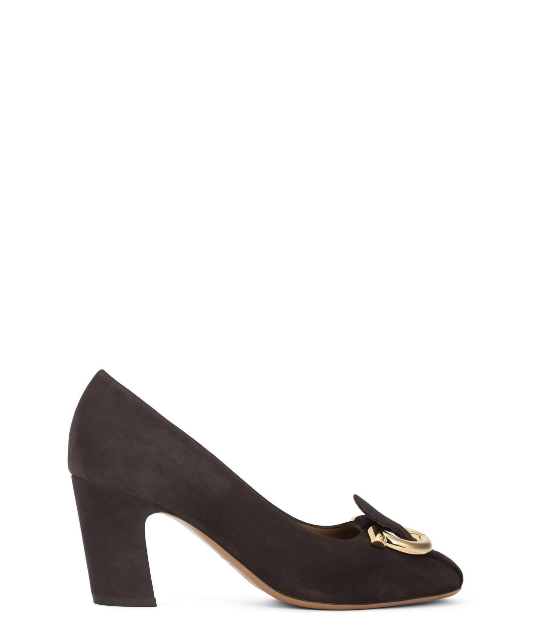 FERRAGAMO Коричневые кожаные туфли, фото 1