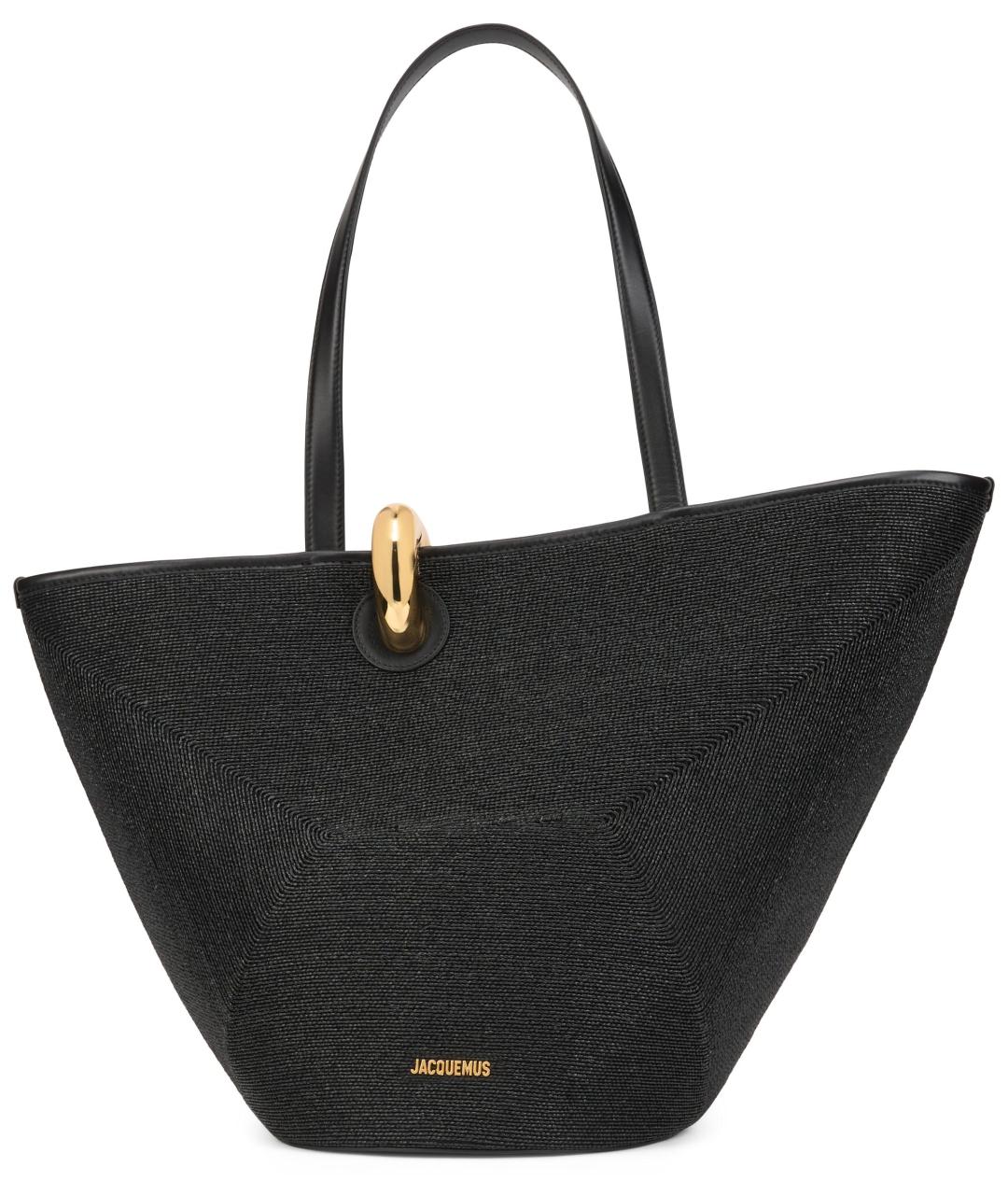 JACQUEMUS Черная сумка тоут, фото 2