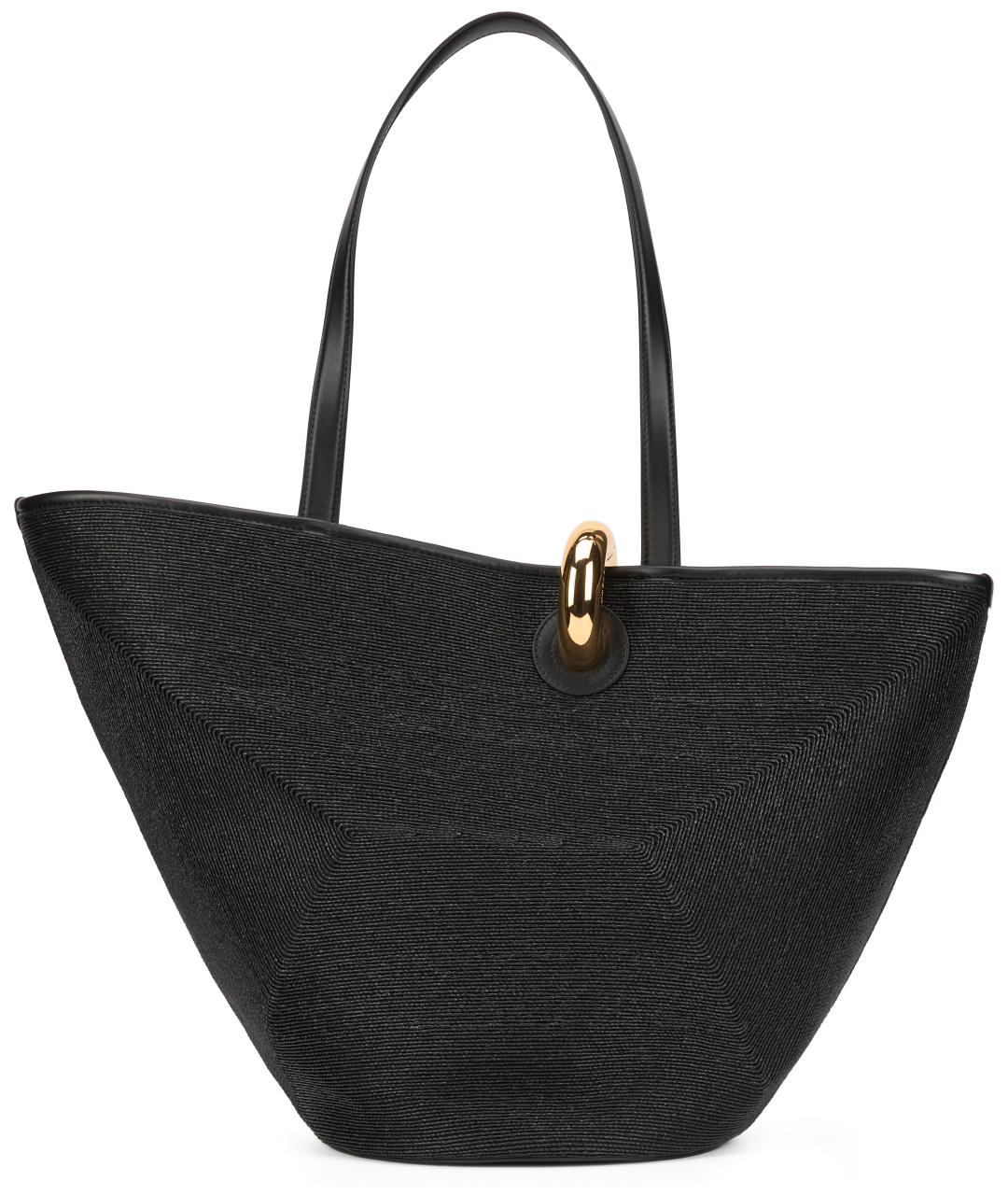 JACQUEMUS Черная сумка тоут, фото 4