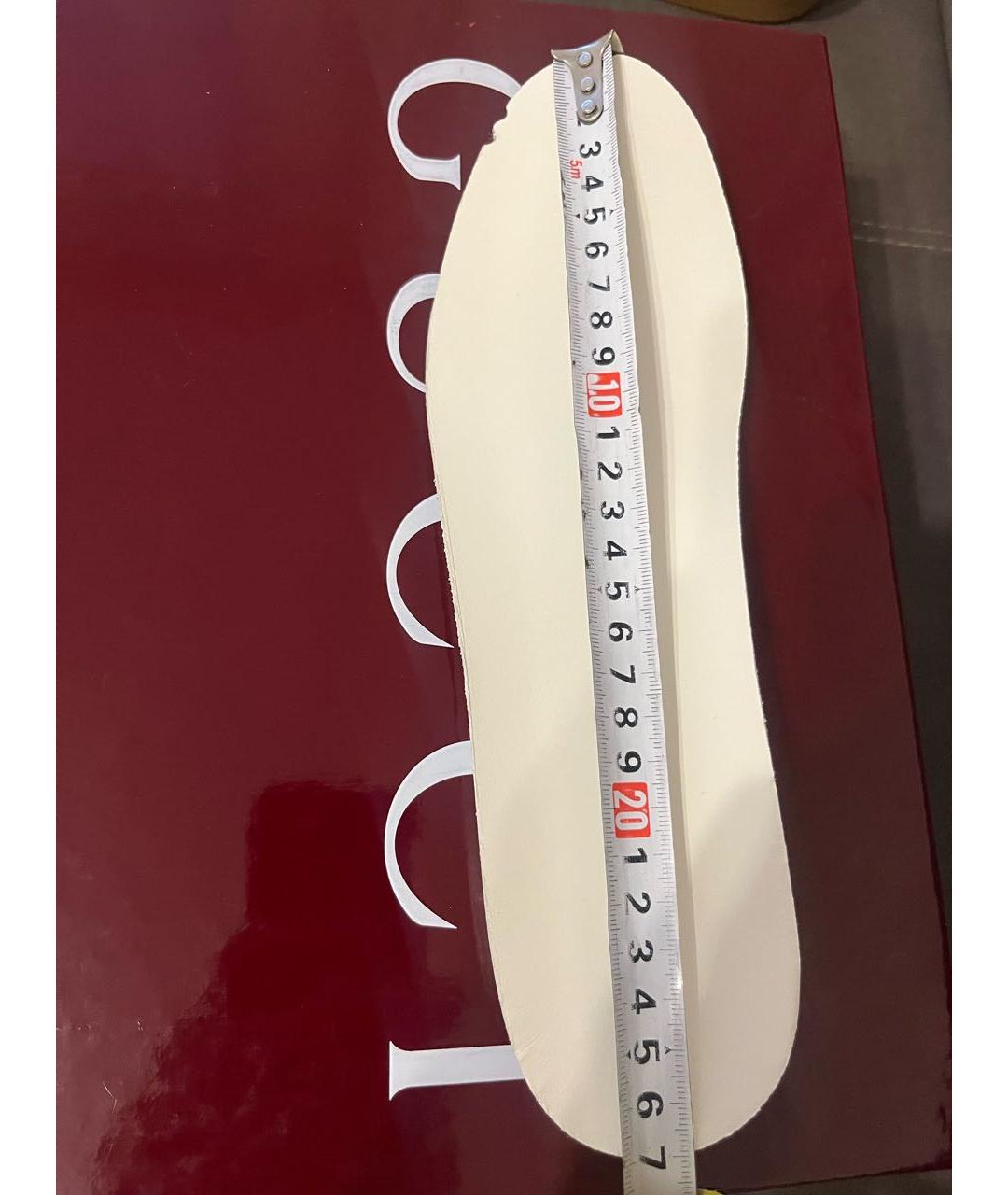 GUCCI Коричневые текстильные кеды, фото 4