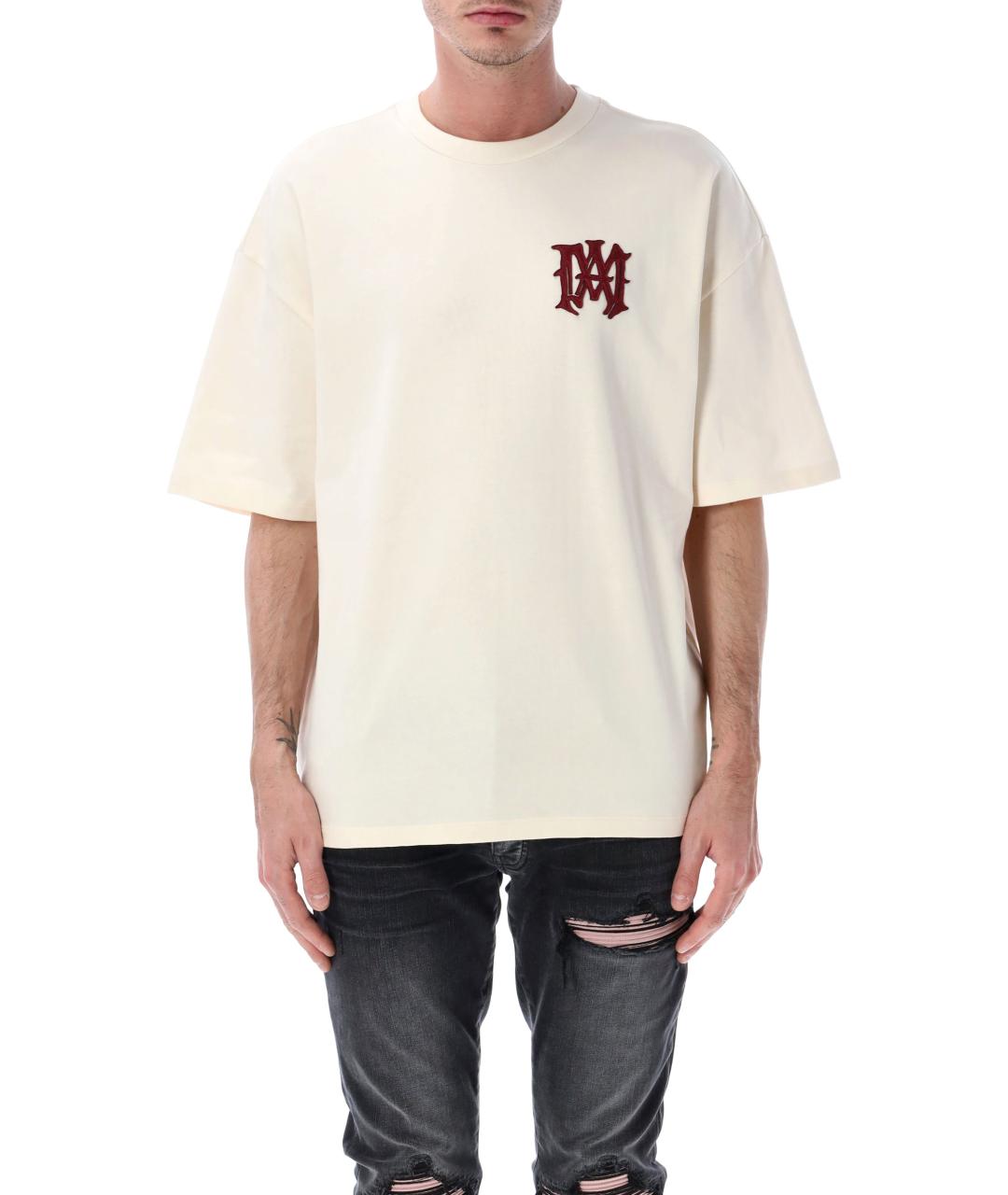 AMIRI Белая хлопковая футболка, фото 1