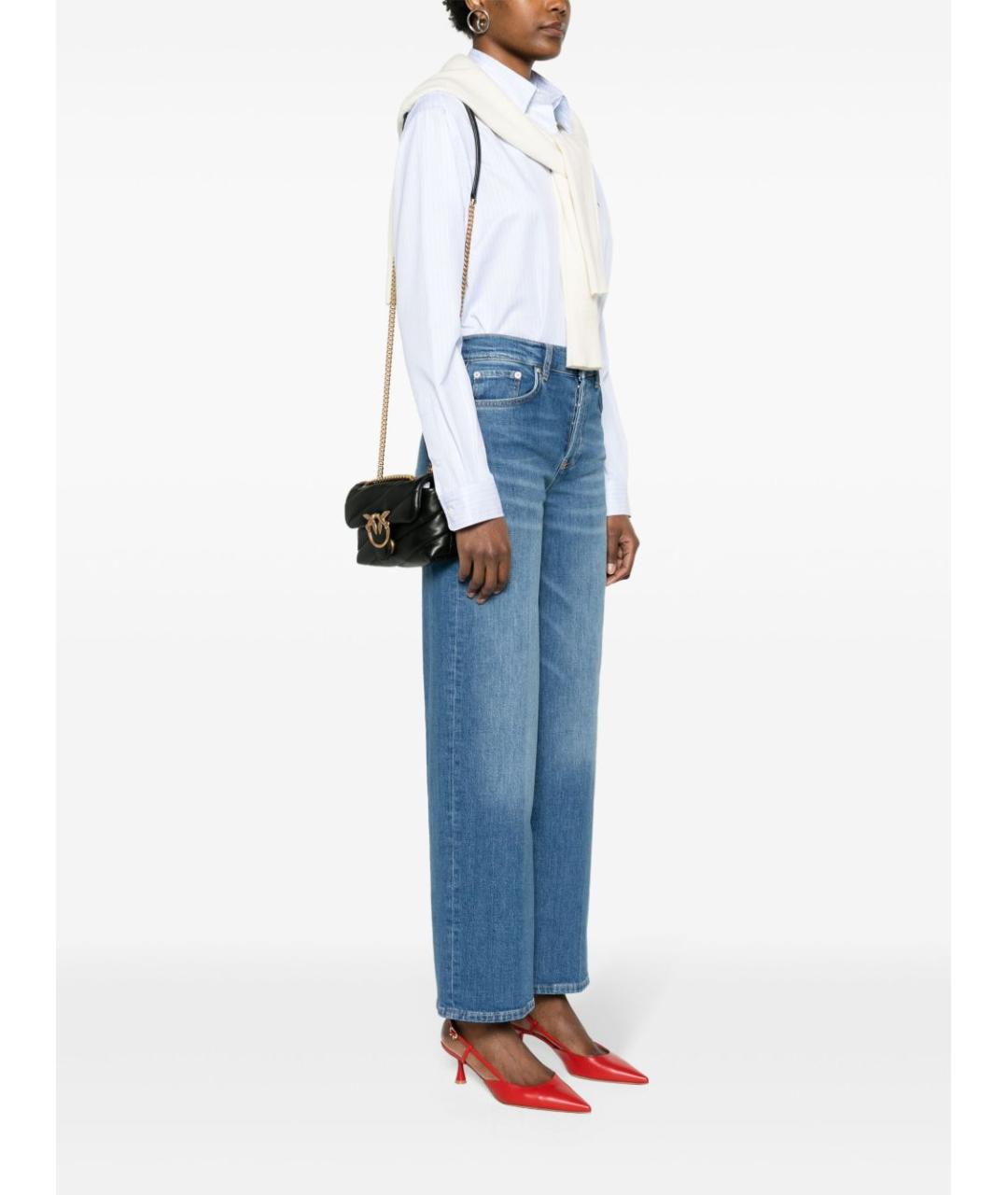 PINKO Черная кожаная сумка через плечо, фото 3