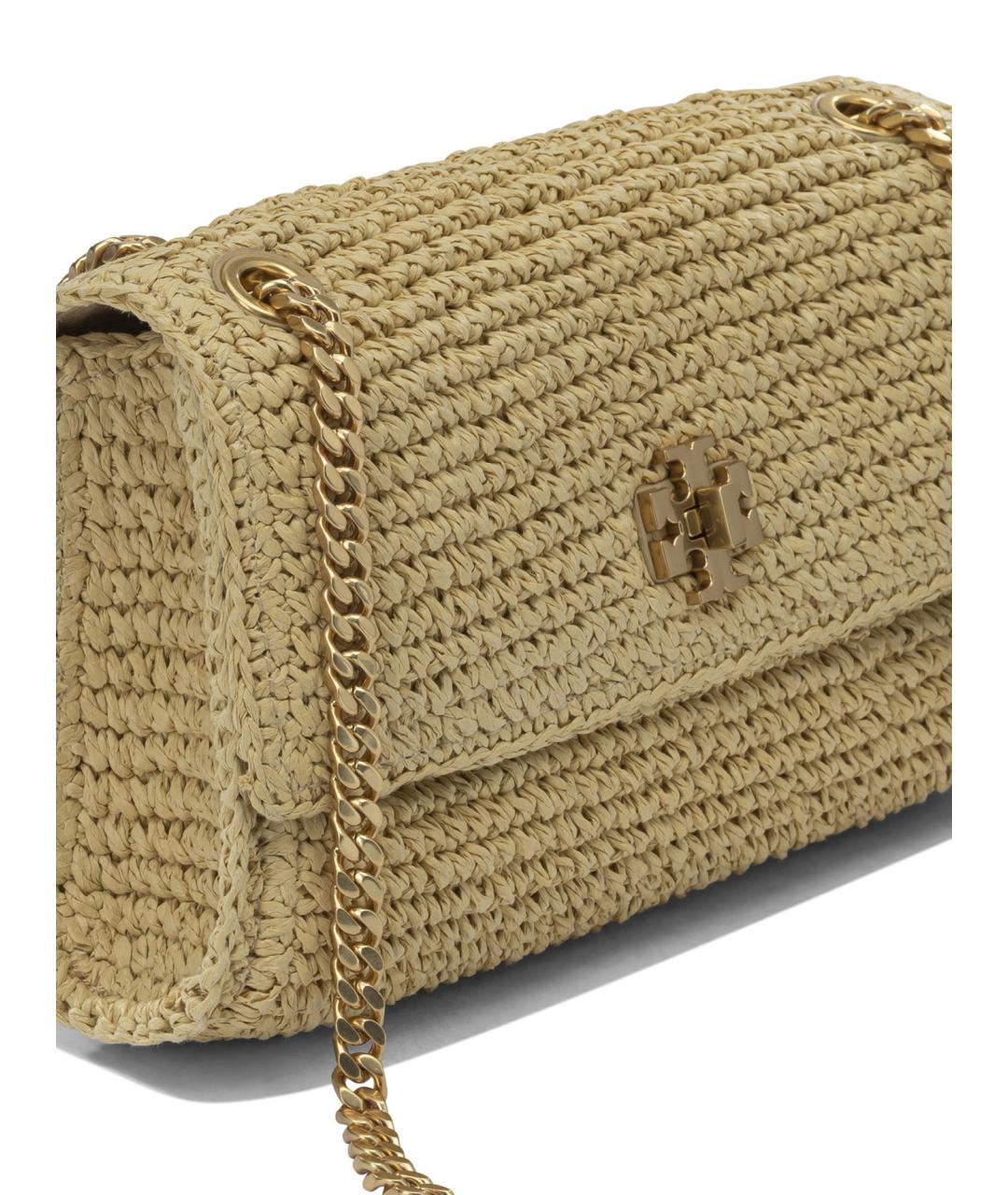 TORY BURCH Бежевая пелетеная сумка через плечо, фото 4